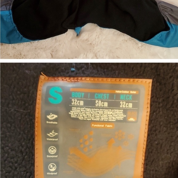 Blue DOGHELIOS 'Blizzard' Full-Bodied Insulated Dog Jacket Size S - Picture 6 of 7